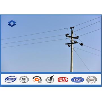 Quality 11.9M Octagonal Steel Utility Pole With Climbing Rung Longitudinal welding for sale