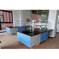 China 3000 MM Greyh Length Chemistry Lab Furniture / Pharmaceutical Lab Bench Table factory