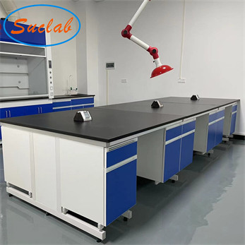 Quality Waterproof Steel Lab Workstation Bench , Anticorrosive Island Benches In Laboratory for sale