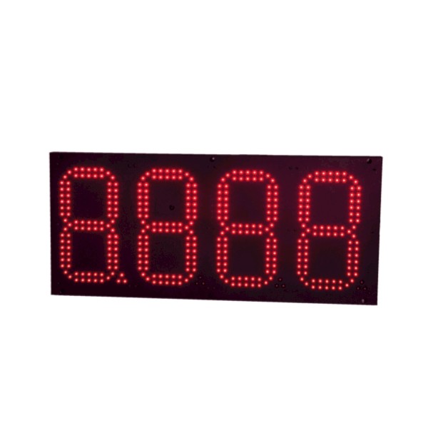 Quality 10inch Bright White Waterproof LED Gas Price Signs Outdoor With RF Remote Control for sale
