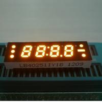 China 0.25 Inch Yellow Four Digit 7 Segment LED Clock Display , Small Current Drive for sale