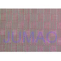 china Pink Color Metal Glass Laminated Wire Mesh Fabric For Decoration Design