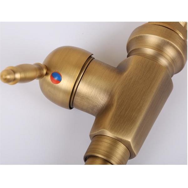 Quality Thickened Unlacquered Brass Kitchen Faucet Gold Bathroom Taps OEM for sale