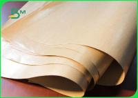 China 100% Food Grade PE Coated Wrapping 50gsm Kraft Paper Non - Fluorescent For Meat factory