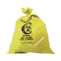 China LDPE 2 mil Strong Biohazard Yellow Healthcare Bags For Hospital factory