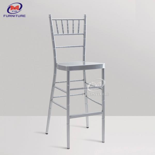Quality Chiavari Back Bar Stool Chair Restaurant Metal High Back Bar Stools 250KG for sale