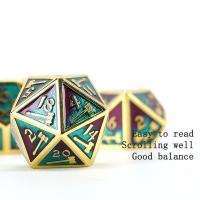 China Customizable polyhedral dice set role-playing dice game RPG Dungeon and Dragon dice set board game factory