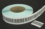 Quality Security Barcode EAS RF Label Ultra Thin Rolled 30mm x 33mm 8.2MHz for sale