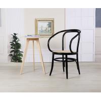 China 80cm Height Black Thonet Bentwood Chair / Tomile Bentwood Rattan Chairs factory