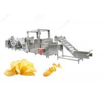 China Tapioca Potato Chips Production Line Chips Making Machine 200KG / H 380V Voltage for sale