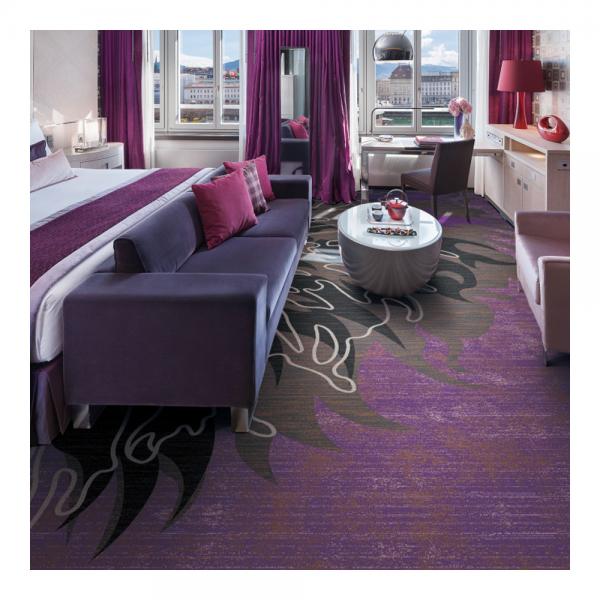 Quality Cost Effective Wall To Wall Nylon Printed Carpet With Flame Resistance for sale