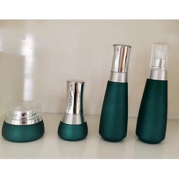 Quality Elegant 100ml 120ml Glass Cosmetic Cream Bottle Skincare Packaging Various for sale