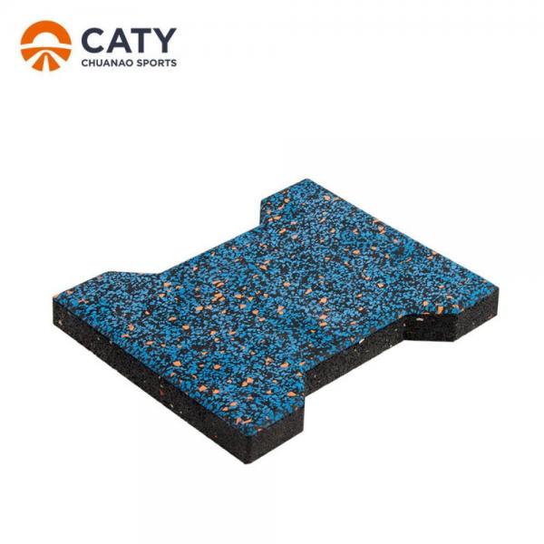 Quality Shockproof Interlocking Rubber Roof Pavers Practical Recyclable for sale