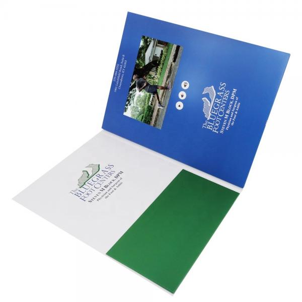 Quality TFT Color Video Brochure Business Card UV Printing 7 Inch 1GB Memory for sale
