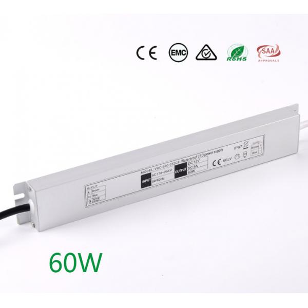 Quality RoHS Switching Mode Slim LED Driver 12V 60W 5A Anti Insulation for sale