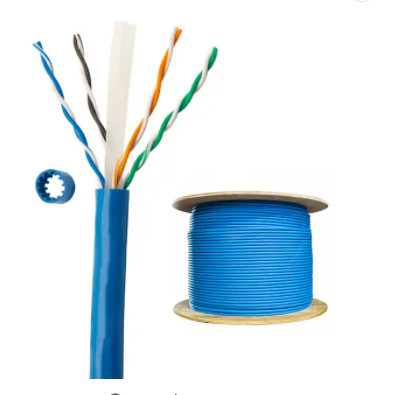 Quality IEC 11801 PE Sheath Cat6 Ethernet Cable 4 Pair 24AWG For Telecommunication for sale
