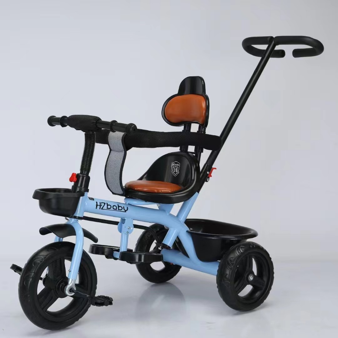 China Fashion Baby Tricycle Steel Kids Tricycle With Music/Plastic Tricycle For Kids 1-6 Years Baby Mini Bicycles factory