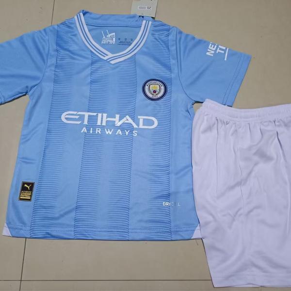 Quality Premium Kids Soccer Jerseys Custom Name Football Blue Jersey for sale