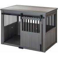 China ISO9001 Indoor Wooden Dog Crate Furniture With Doors Wooden Pet Kennel factory
