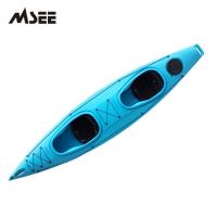 China LLDPE HDPE Boat Pedal LSF Most Stable Fishing Kayak Spray Deck Blue Color factory