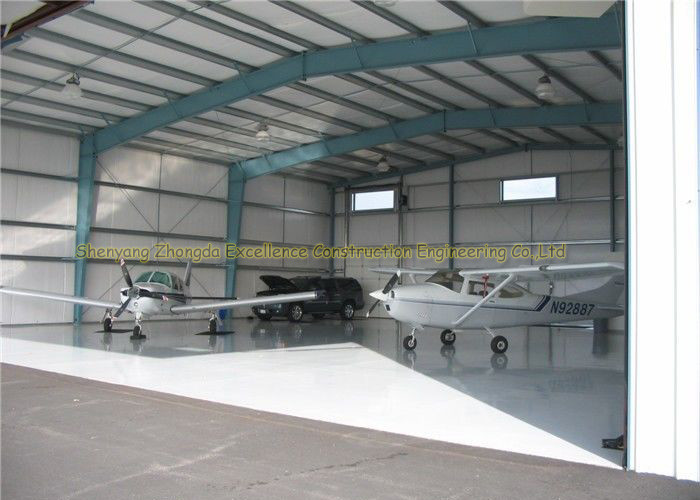 China GB JIS Steel Airplane Hangars Prefab Aircraft Hangars Q235B Q345B factory