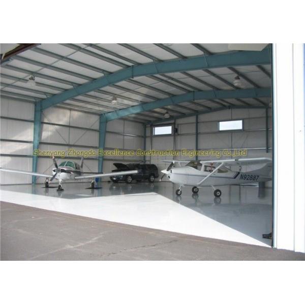 Quality GB JIS Steel Airplane Hangars Prefab Aircraft Hangars Q235B Q345B for sale