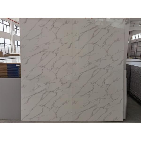 Quality 100cm Width Decorative PVC Wall Panels Marble Pattern High Heat Insulation for sale