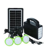 China 6V 4500mah Home Solar Lighting System Kits With Three Bulbs Solar Power Bank factory