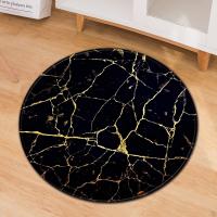 Quality Living Room Circular Entryway Rugs Marble Pattern Office Desk Chair Mat for sale