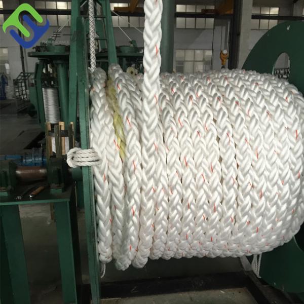 Quality Vessel Nylon Mooring Rope 8 Strand 64mm Nylon Marine Rope for sale