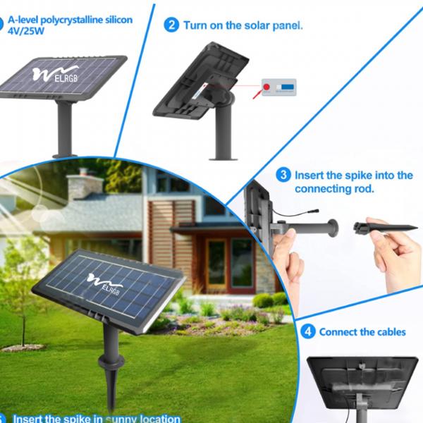 Quality 10m 2835 Outdoor Rope Solar Lights 3500K LiFePO4 Solar Led Tape Lights for sale