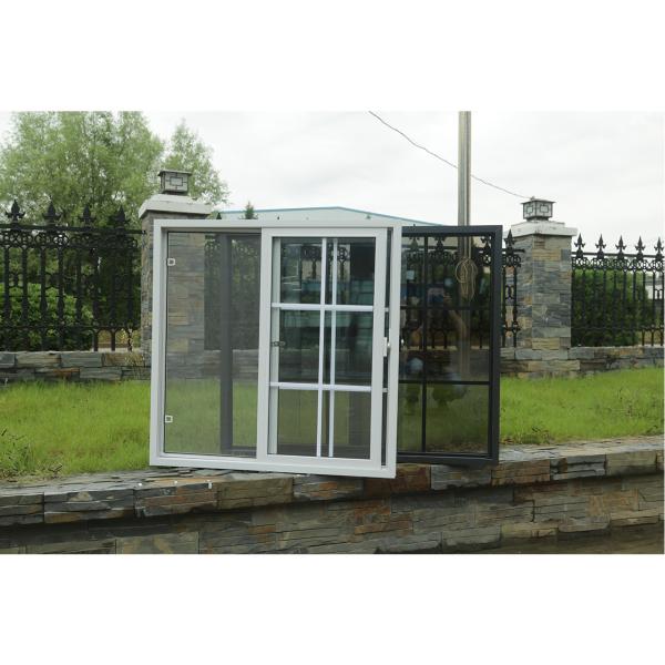 Quality Home Security Pvc Profile Upvc Sliding Windows White Black for sale