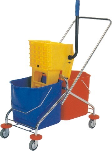 China 60L Mop Bucket With Wringer Rubber Universal Wheel Stronger Bearing Capacity factory