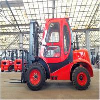 Quality 4 x 4Wd Small All Rough Terrain Forklift 1800Kg Hydraulic Truck Customized Color for sale