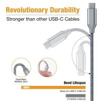 China Type C Braided Data Cable Mobile Phone 9 Core 3A USB3.0 for sale