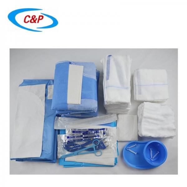 Quality Sterilized SMS C-Section Pack Non Woven Surgical Drapes For Cesarean Births for sale