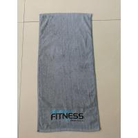 China High Quality Cotton Sports Towels Grey Towels with Embroider Logo factory