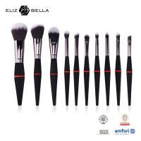 China 10pcs ODM Professional Makeup Brush Set Black For Girls factory