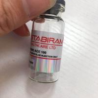 China Waterproof tren Acetate 100mg/ml Glass Vial Labels for sale