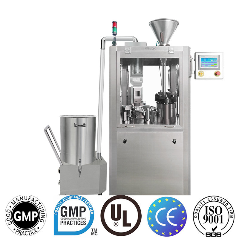 China NJP Pharmacy Automatic Capsule Filling Machine Automation Pellet Filler factory