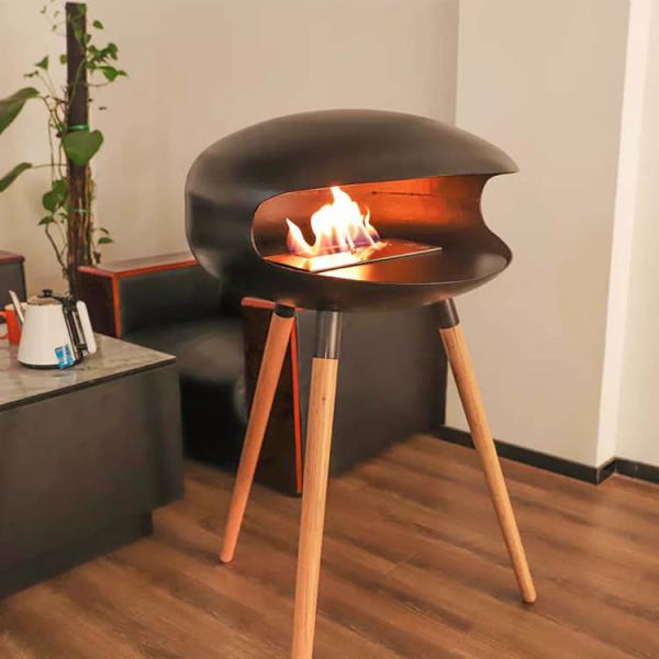 Quality Bio 1.5L Free Standing Bioethanol Fires 70cm Cocoon Ethanol Fireplace for sale