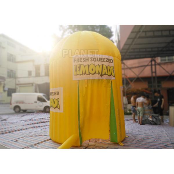 Quality Yellow Oxford Inflatable Lemonade Booth PLT-063 3 M Dia / 4 M Height for sale