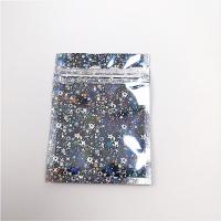 China Cosmetics Grip Seal Bags Twinkling Stars Laser Film 30-150 Micron Thickness factory