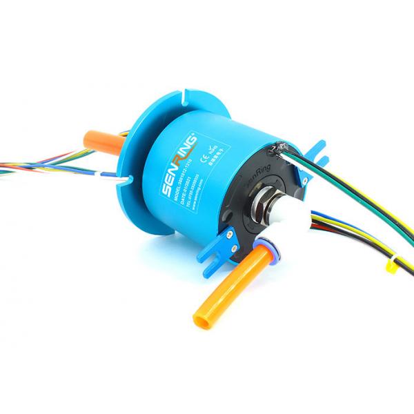 Quality 2A High Speed Pneumatic Rotary Union Hollow Shaft Slip Ring With 1 Passage 12 Circuits for sale