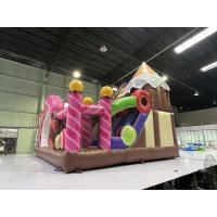 China PVC Kids Custom Inflatable Jumpers Rent Inflatable Bounce House Sugar Theme factory
