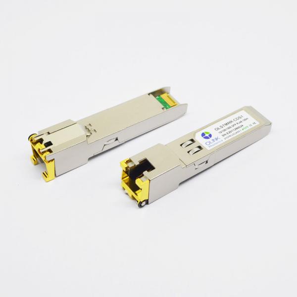 Quality 10/100/1000BASE-T SFP Copper RJ-45 100m Customized Optical Transceiver Module for sale