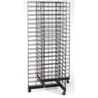China Heavy duty wire mesh display shelving / stand racks with hooks, hangers for store goods for sale