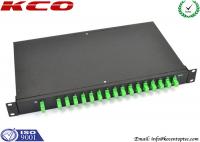 China Corning Single Mode Fiber Optic Splitter 1 to 16 Rack Mount SC / APC Connector factory