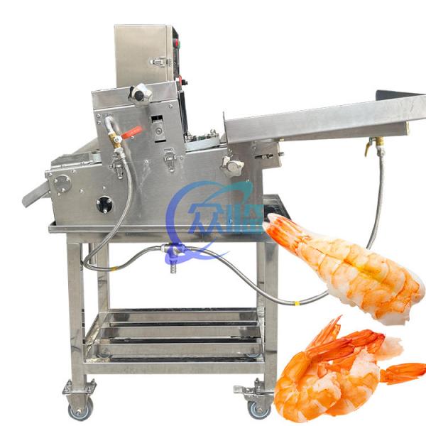 Quality Stable Industrial Prawn Cut Machine , Multipurpose Shrimp Processing Line for sale