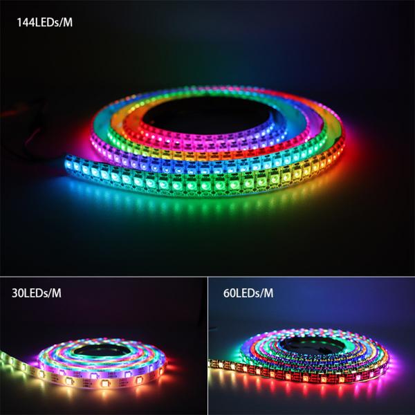Quality RGB Changeable Color 5050 LED Strip Lights Individually Addressable Ws2812 for sale